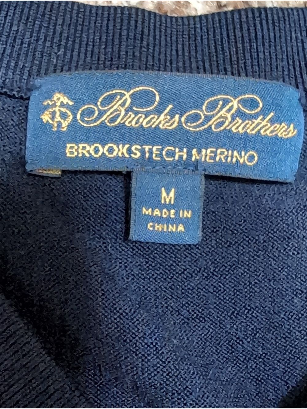 Brooks Brothers Merino Wool Sweater vest BLUE Size Medium